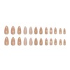 3D Gold Press on Nails Medium Almond Fake Nails with