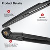 OTUAYAUTO Rear Windshield Wiper Arm Blade Assembly - Replacement for