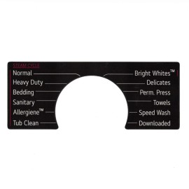 LG Model WM4000HBA Washer Sticker Label / Decal for Control Panel - Waterproof