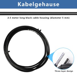 Set of 13 Bowden Cable Bicycle Brake Cable Bicycle Shift Cable Set, Bicycle Brake Cable, Universal Bicycle Gear Cable Set for Road Bike Bicycle: Front Wheel Brake, Rear Wheel Brake, Bowden Cable