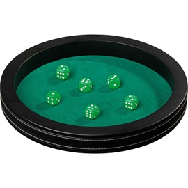 Philos 3203 - Kunstleder Würfelbrett, Durchmesser 350 mm