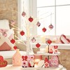 Valery Madelyn 16pcs Valentines Day Tree Decorations,Shatterproof Red Pink White