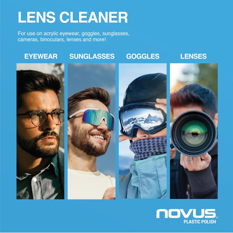 Novus Plastic Polish | Lens Cleaner | Apply on Glasses,