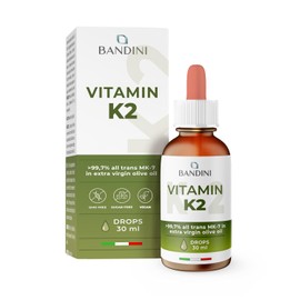 Bandini® Vitamin K2 MK-7 | 200 µg per Drop & dose | High Strength, Vegan