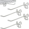 QTRQTR 4 Pcs Hooks for Wire Shelving, Heavy Duty Metal