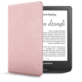 Forefront Cases Cover for PocketBook Touch Lux 5, Touch Lux 4, Touch HD 3, Color 2020 - Lightweight Protective Case, Shell Design - Rose Gold - Slim & Light, Smart Auto Sleep-Wake Case, Cover