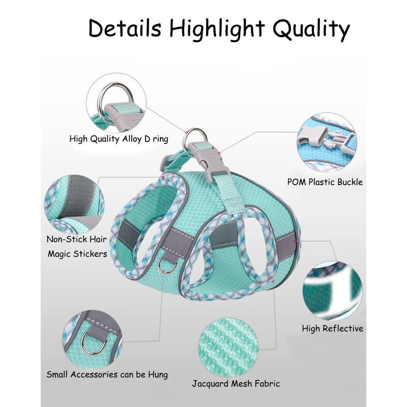 Petank Dog Harness for Small Medium Dogs No Pull, Puppy
