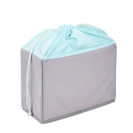 keeeper nea Foldable Fruit and Vegetable Box, 9 L, with Drawstring Bag, Suitable for Lea Folding Box, Made from Recycled PET Bottles, 29.5 x 13 x 22.5 cm, Aquamarine