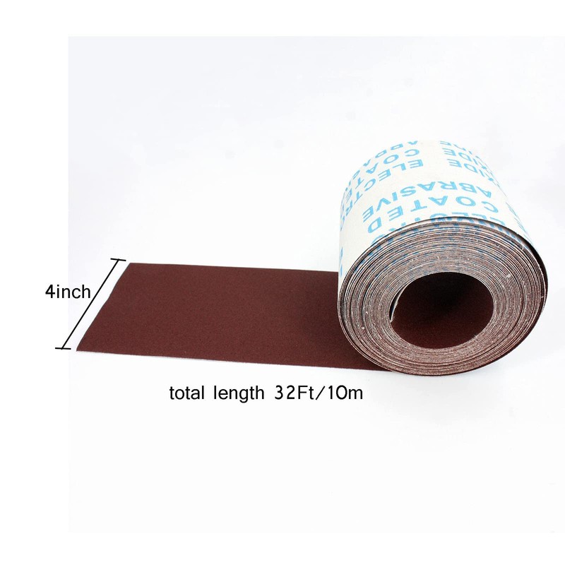 AcbbMNS 80 Grit Sandpaper Roll Cloth Sanding Sheet 100mm x