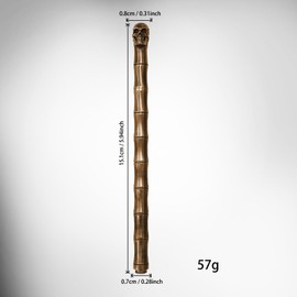 Dr.Metalleung Vintage Brass Gel Pen - Luxury Skull Design with Removable Twist Cap, Refillable, Designed for Smooth Writing