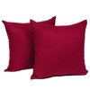 WOLTU Pillowcases Cotton Cushion Covers for Bedroom Sofa Pair Bordeaux