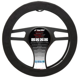 Simoni Racing CVT/10N Universal Steering Wheel Cover, Black Face
