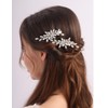 Teyglen Rhinestone Hair Clips Sparkly Zircon Crystal Hair Barrette for