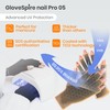 GloveSpire Thickened UV Gloves for Nails, UPF50+ UV Protection Gloves,