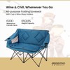 ARROWHEAD OUTDOOR Portable Folding Double Duo Camping Chair Loveseat w/