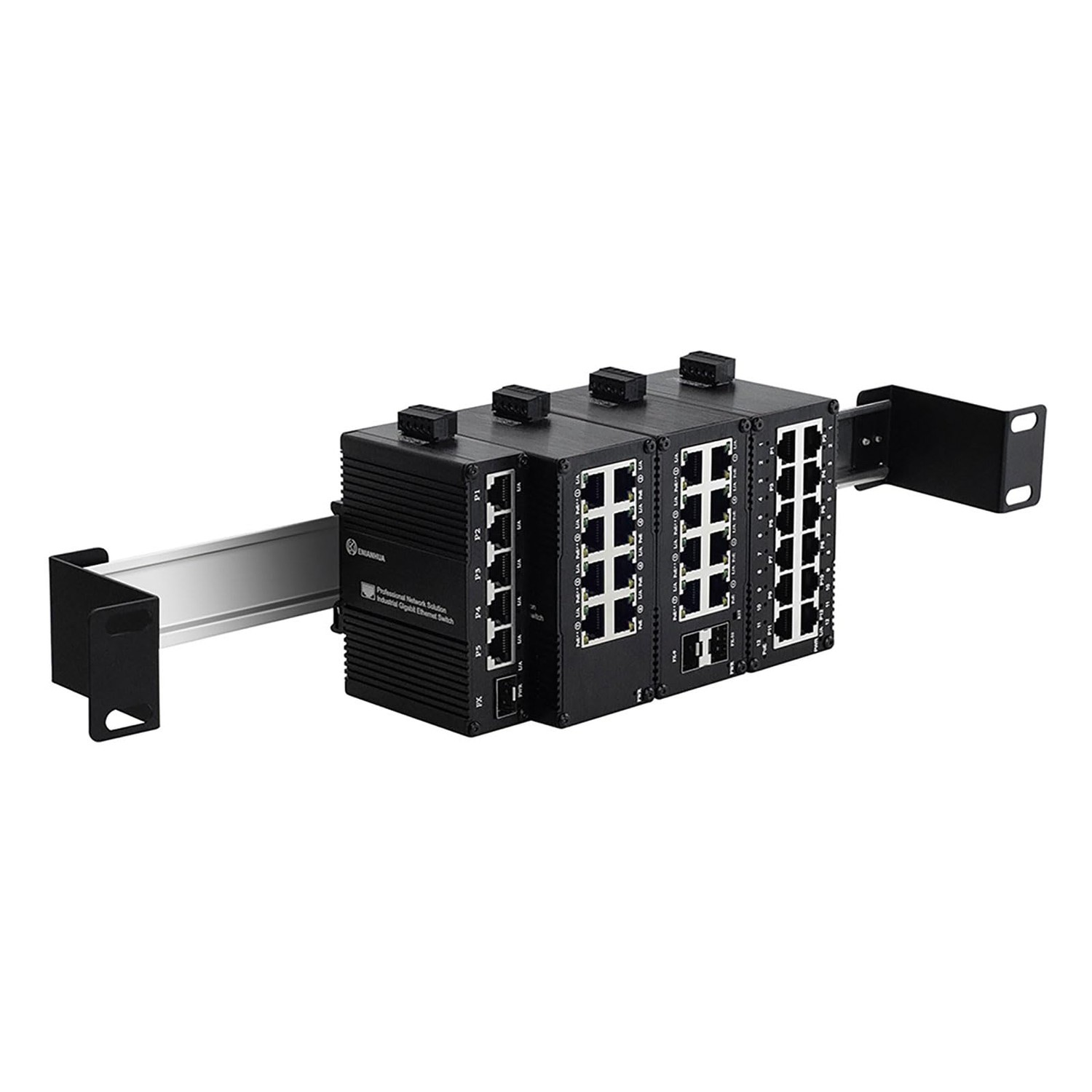 1U 19inch Rack Mount Din Rail Chassis, 19