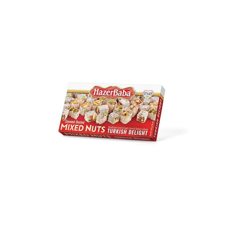 Hazer Baba Turkish Delight Candy, Gourmet Snacks Box Gift, Traditional,