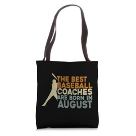 Baseball Coaching Men Birthday August Baseball Coach Tote Bag