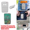 Kingdder 1 Pcs 2 Channel Garage Door Opener Remote Compatible