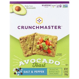 CRUNCHMASTER Salt & Pepper Avocado Toast Crackers, 3.54 OZ