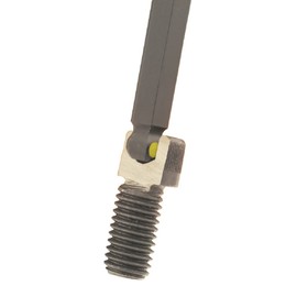 BONDHUS Hex Wrench Prohold® (L-Wrench with Screw Grip Function) 0.1 inch (3 mm) Short Hand: 0.9 inches (22 mm), Long Hand: 4.0 inches (101 mm), Black Dyed PBL3MM No. 75756