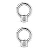 QWORK Lifting Eye Nut, 10 Pack, 3/8" UNC Marine Grade