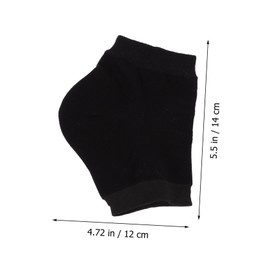 Outanaya 10 Pairs Crack Heel Protection Socks Skin Friendly Gel Sleeves for Warmth Comfort for Long Wear High Heel Relief Washable Reusable Foot Care