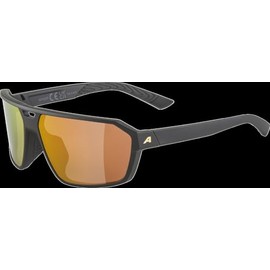 ALPINA Swift Sports Glasses for Adults, Matte Black/Gold, One Size, 100% UV-A, UV-B and UV-C Protection