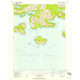 Seldovia A 5 AK topo map, 1:63360 Scale, 15 X 15 Minute, Historical, 1953, Updated 1958, 20.8 x 17 in - Tyvek