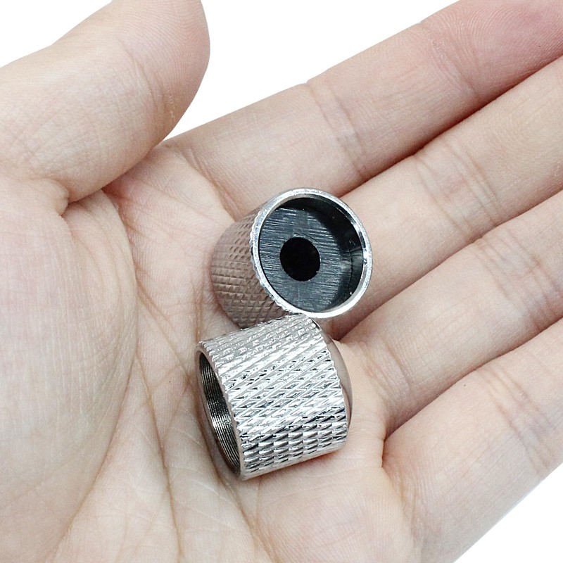 Dijedev 4 Pcs Metal Guitar Knobs, Volume Tone Control Knobs,
