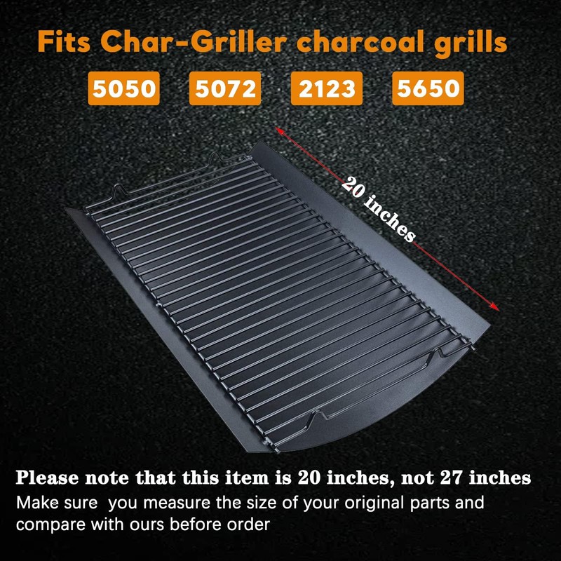 Uniflasy 20 Inches Ash Pan Replacement for Chargriller 5050, 5072,