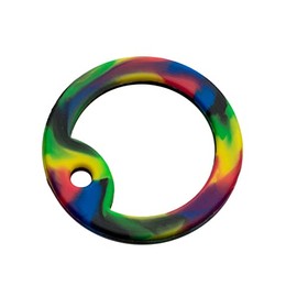 Military Dog Tag Silencers, Silicone/Rubber Army Dogtag Silencer Lot of 2 (Rainbow Camo)
