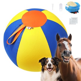 Acesolid 25" Herding Ball for Dogs & Puppies - Heavy Duty Thickened Oxford Cover, Includes Pump & Patch Repair Kit - Ideal for Cattle Dogs, Australian Shepherds & Active Breeds