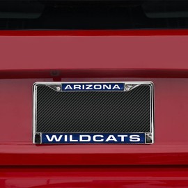 Rico Arizona Wildcats Chrome Metal License Plate Frame Holder