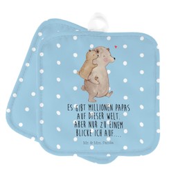 Mr. & Mrs. Panda Set of 2 Pot Holders Dad Bear - Gift, Beautiful Pot Holders, Son, Sister, Pot Holder Set of 2, Grandma, Pot Holder Set, Family