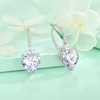 Starchenie Birthstone Earrings for Women 925 Sterling Silver Lover Heart