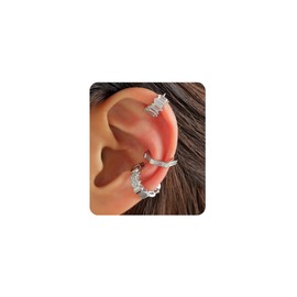 Ear Cuffs Hoop Cuffs Earrings Non Piercing for Women-Clip on earrings Cartilage earrings Dainty 14K Gold/Silver Plated Tarnish Trendy Jewelry Set