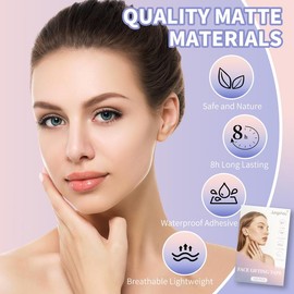 120PCS Invisible Face Lift Tape – Neck and face lifting tape specially designed for makeup. Ultra-thin and breathable, suitable for women. Instantly lifts and tightens for visible results. Facelift Wrinkle Reducer Facial