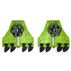 BOW Products FencePRO FP4 - Featherboard for Table Saws - EVA Feathers that Reduce Kickback - For Use on Fences for Table, Router or Band Saws - Woodworking Tools and Safety Accessories - Pack of 2