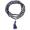 Mala Amethyst with Crystal Guru Bead Hand Knotted 108 Bead