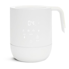Munchkin® Precision Baby Bottle Warmer for Breastmilk, Formula, Food Jars, and Sterilizing Small Parts - Compatible with All Bottle Brands, Glass, Silicone & Plastic, Digital Display, White (Plug-in)