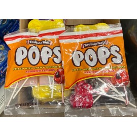 Tootsie Roll Pops NEW - Tootsie Roll Chocolate Chewy Center Pops American Candy 2 3.6 oz Bags 2pac