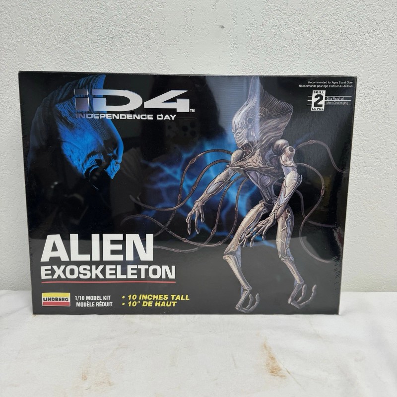 Independence Day ID4 Alien Exoskeleton Model Kit Set, Lindberg Sealed