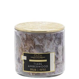 Candle Lite 4330688 Jar Candle, Tiare Amberwood, 14-oz. - Quantity 1