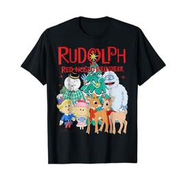 Funny Cute Rudolph The Red Nosed Reindeer Christmas Tree T-Shirt
