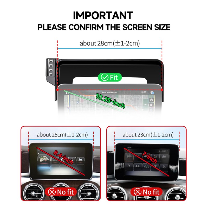 Qi2.2 25W Wireless Charger Car Phone Mount for Mercedes-Benz GLC