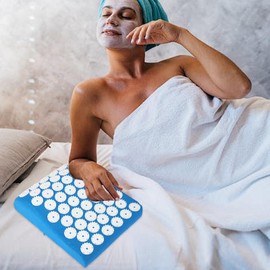 Lower Back Pillow, Low Back Massage Pillow, Low Back Pillow, Finger Pressure Pillow for Sleep, Cushion Pillow for Neck Back Discomfort