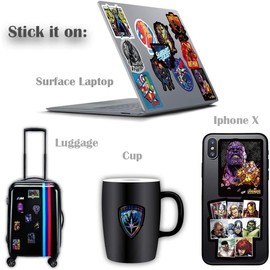 Pack of 100 Vinyl Stickers, Graffiti Stickers, Unicorn Stickers & Supercar Stickers for Car, Skateboard, Suitcase, Snowboard Luggage and Smooth Surface