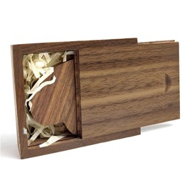 Heart USB Stick Wooden 32 GB USB 3.0 with Gift Box, TATMOHIK USB Memory Stick Gift Super Speed Wooden Flash Drive Memory Stick Pendrive with Wooden Box Birthday/Anniversary/Wedding