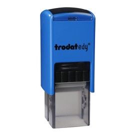 Trodat edy fix motivational stamp for teachers and educators, stamp set to motivate - 1 motif sloth don't let you hang, German, blue housing, blue imprint, self-inking, 20 x 20 mm